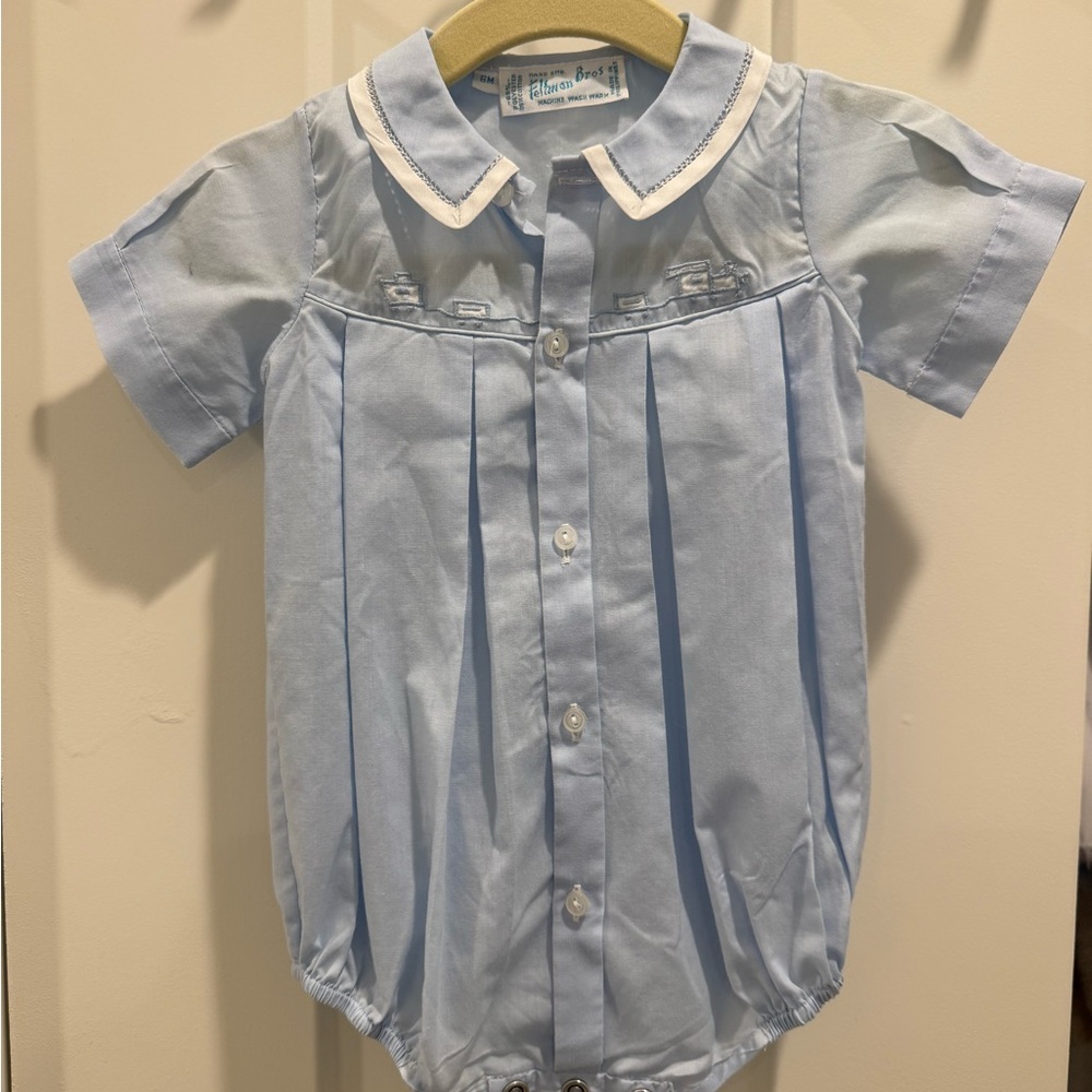 Feltman Brothers Light Blue Baby Romper